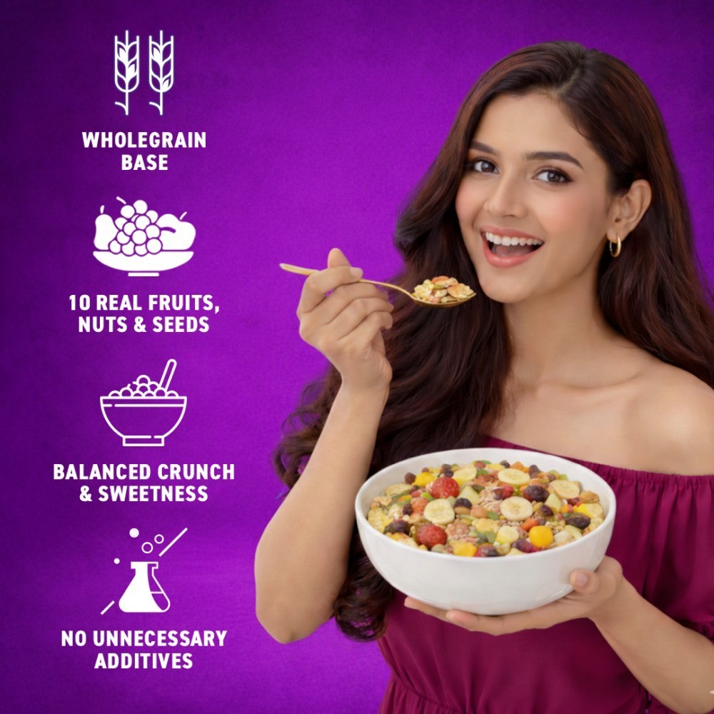 Bagrry's Crunchy Muesli 30% Fruit & Nut with Cranberries