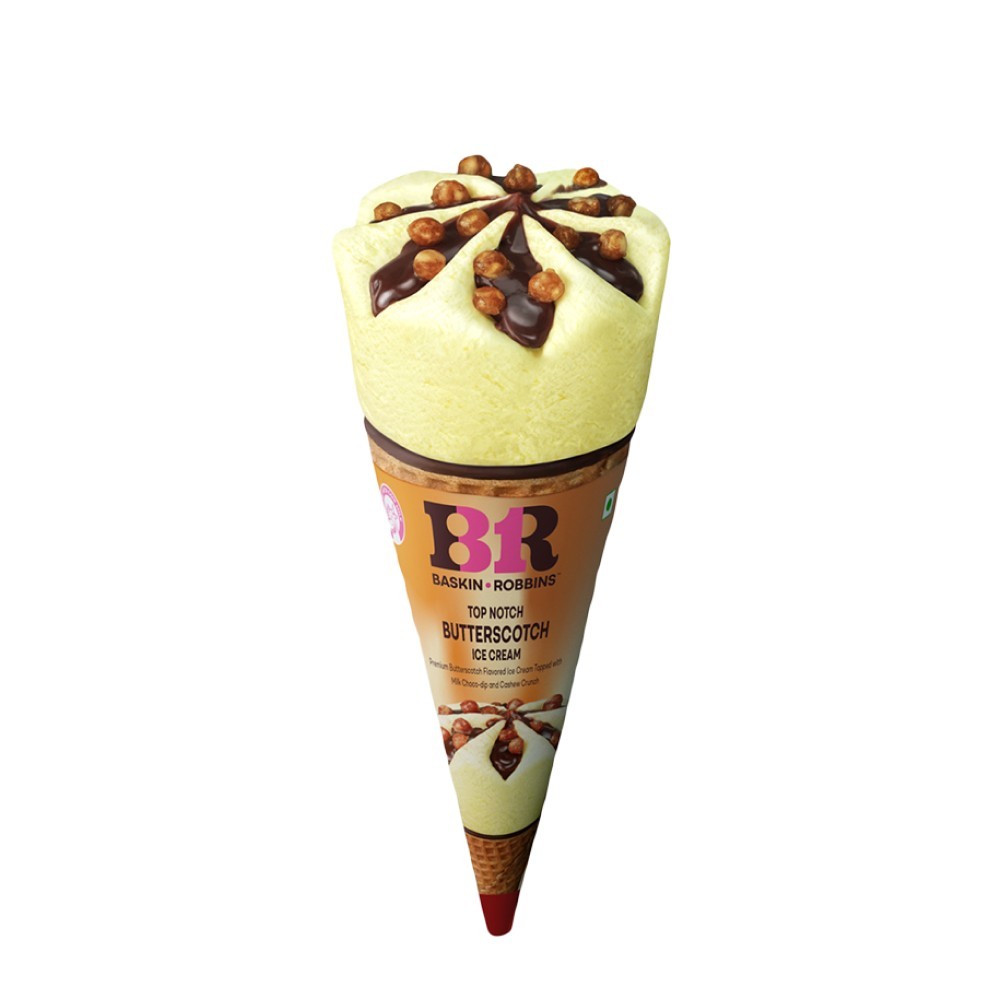 Baskin Robbins Butterscotch Ice Cream Cone
