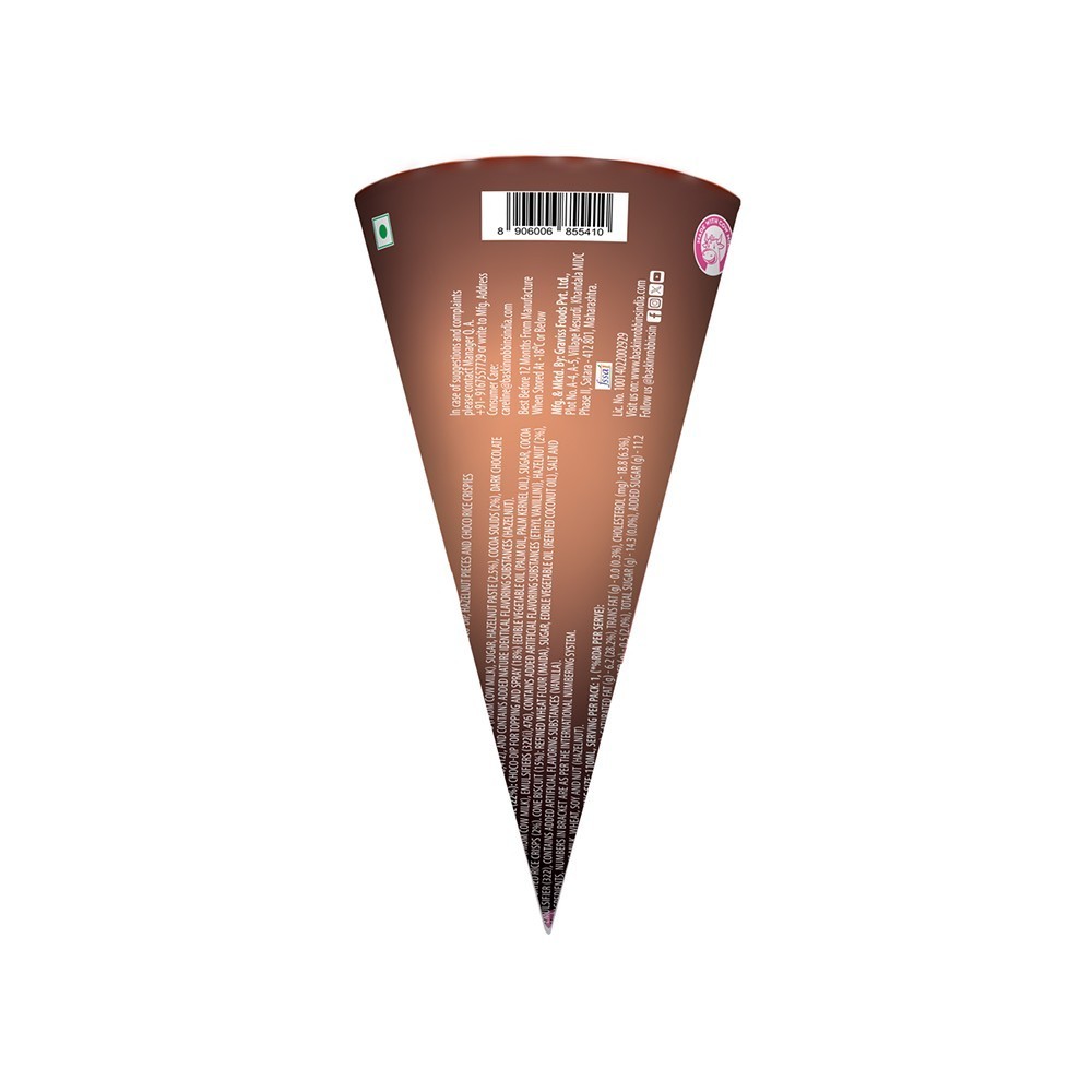 Baskin Robbins Hazelnut Ice Cream Cone