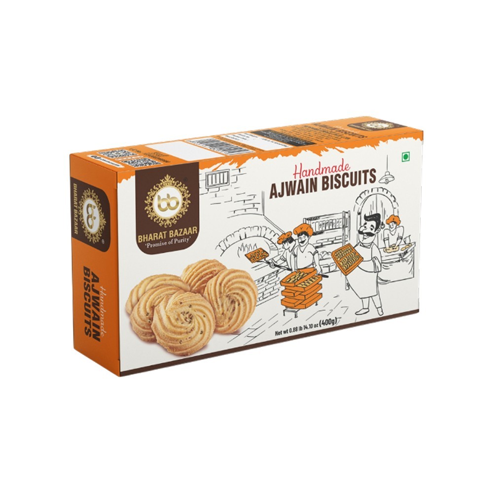 BB Bharat Bazaar Handmade Ajwain Biscuit