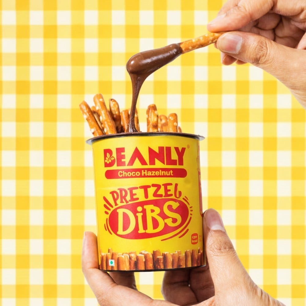 Beanly Choco Hazelnut Spread with Pretzel Sticks