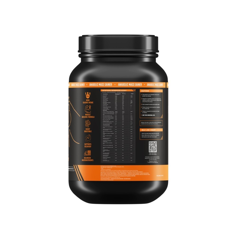 BeastLife Anabolic Mass Gainer (Cookies & Cream)