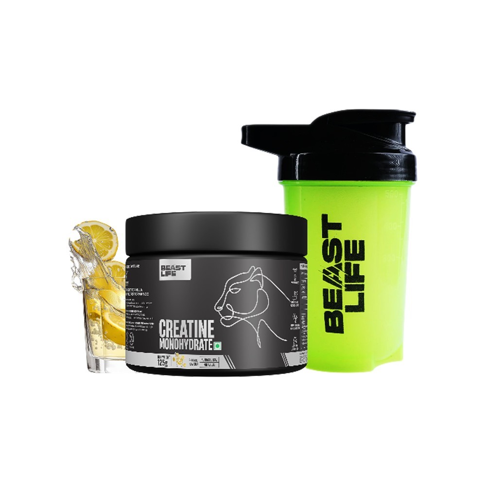 BeastLife Creatine Monohydrate Powder with Shaker (Shikanji)