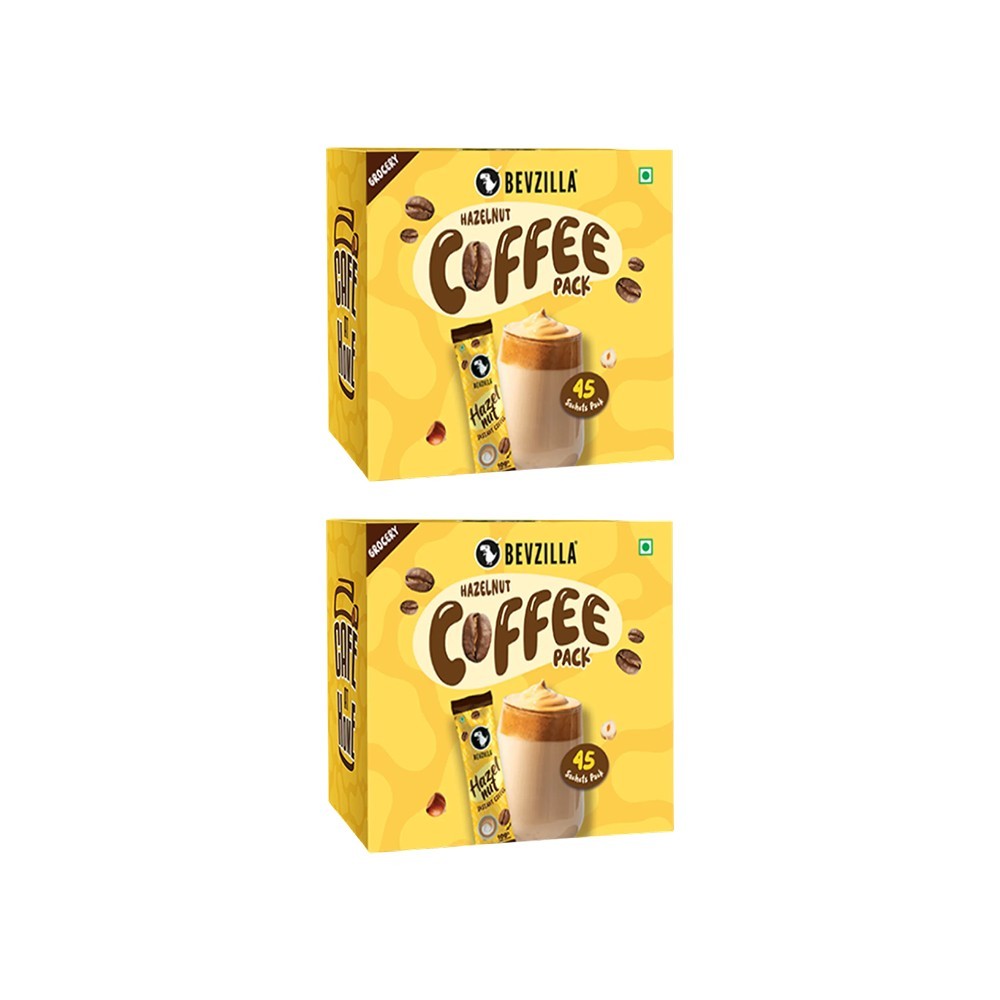 Bevzilla Hazelnut Flavoured Instant Coffee Sachets