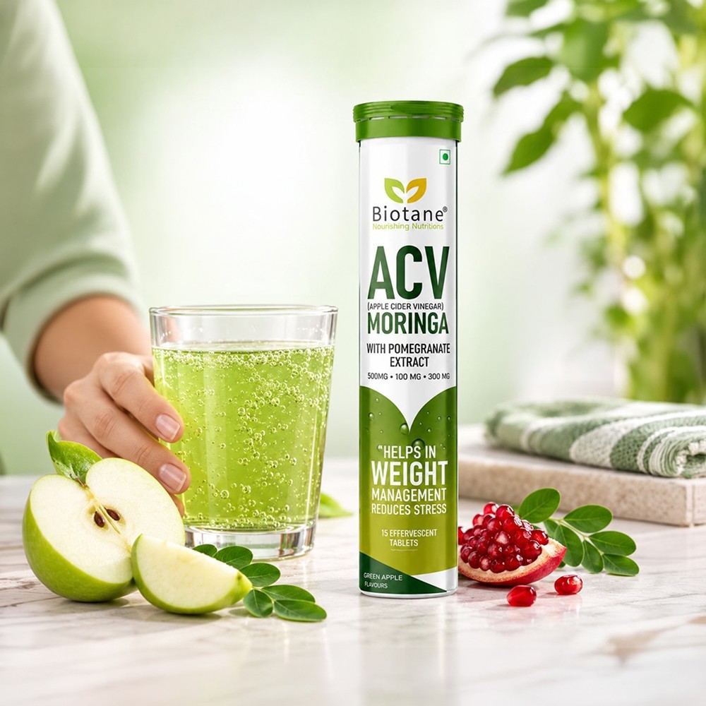 Biotane Apple Cider Vinegar & Moringa Effervescent tablets