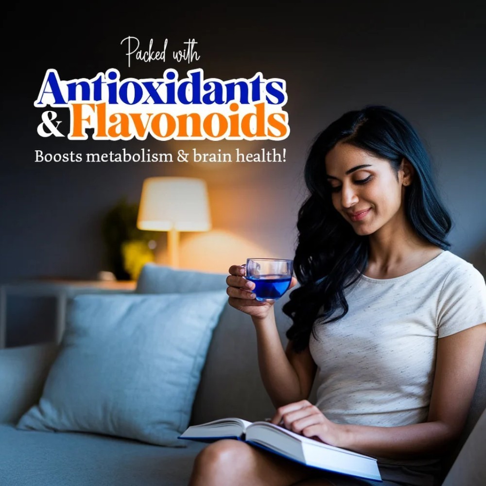 Blue Tea Butterfly Pea Flower Herbal Infusion