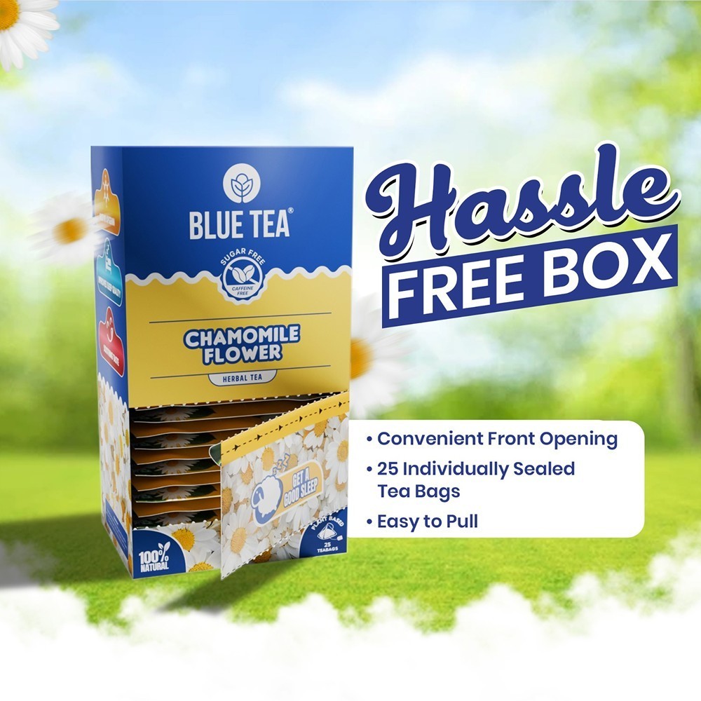 Blue Tea Chamomile Flower Herbal Infusion