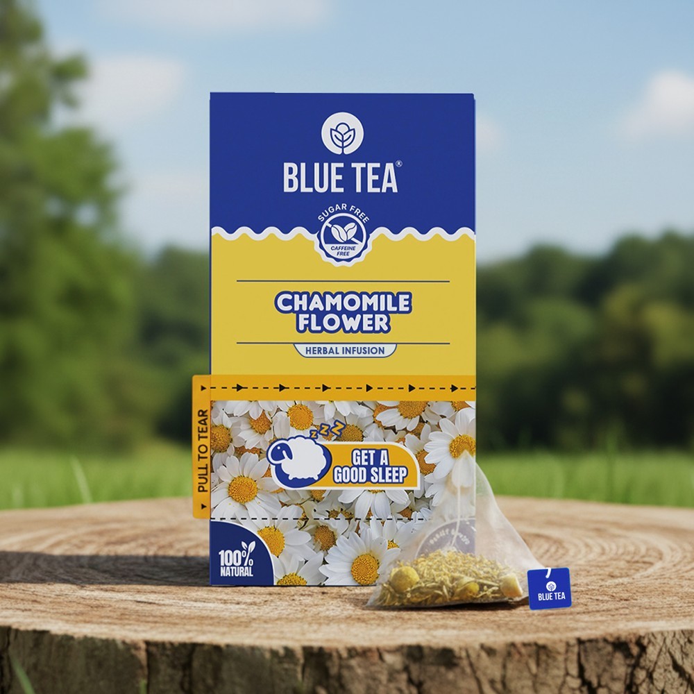 Blue Tea Chamomile Flower Herbal Infusion