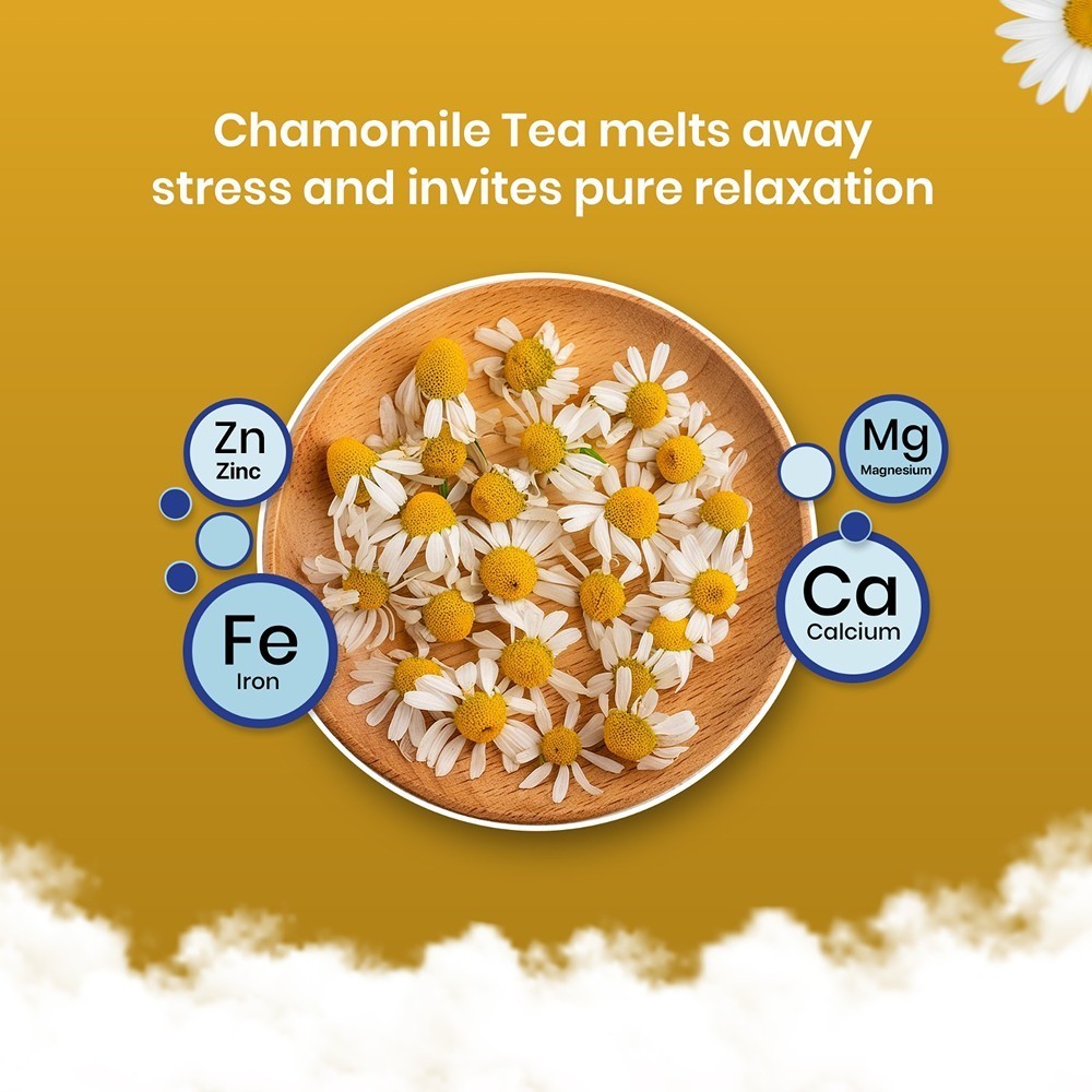 Blue Tea Chamomile Flower Herbal Infusion