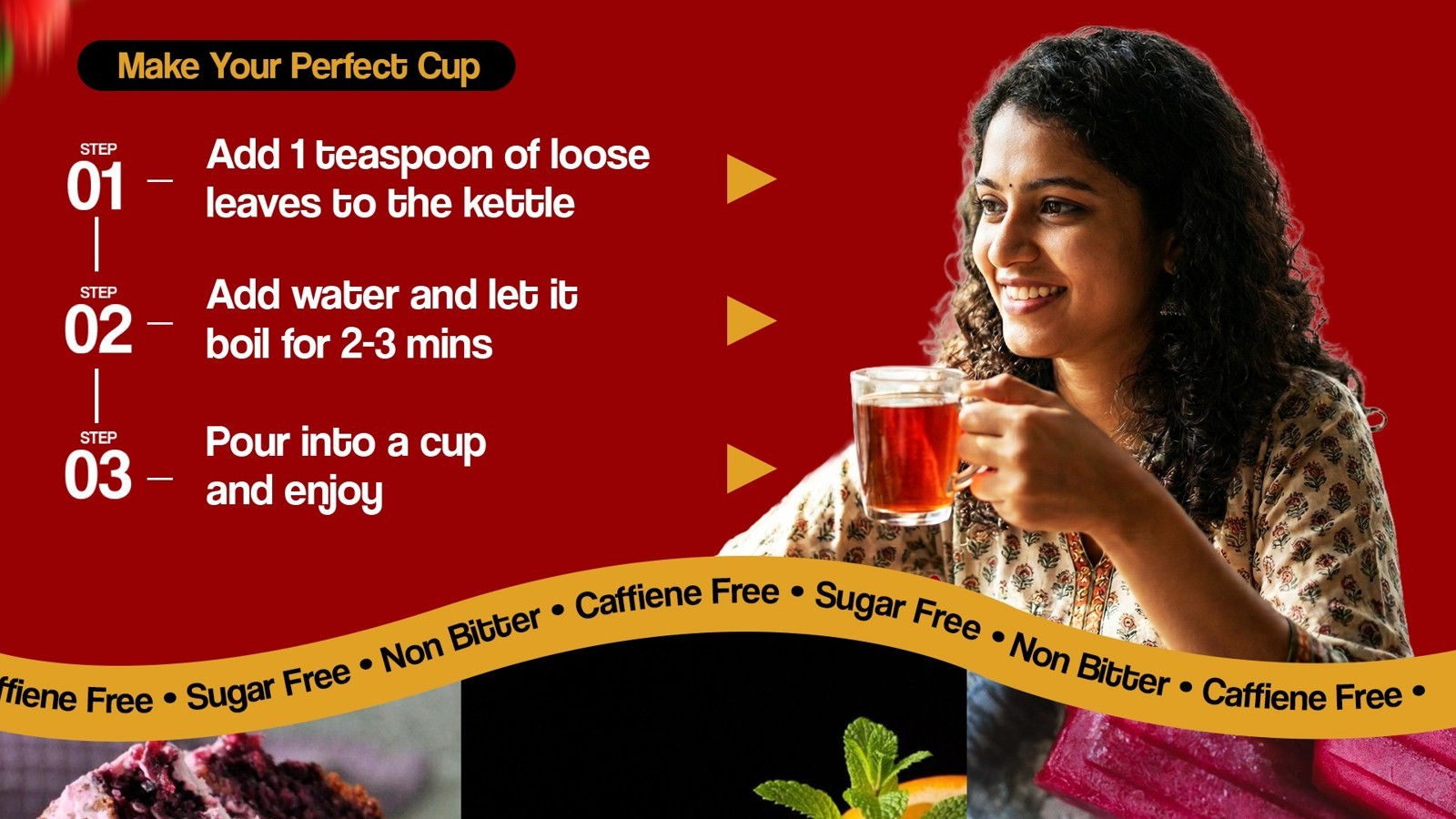 Blue Tea Hibiscus Herbal Infusion Caffeine Free