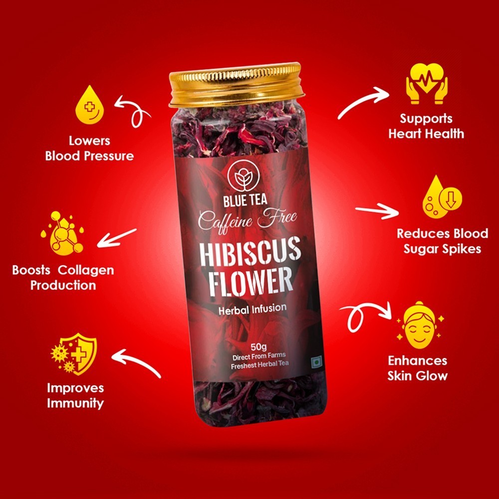 Blue Tea Hibiscus Herbal Infusion Caffeine Free