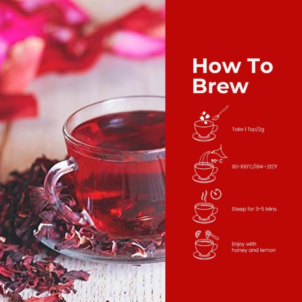 Blue Tea Hibiscus Herbal Infusion Caffeine Free