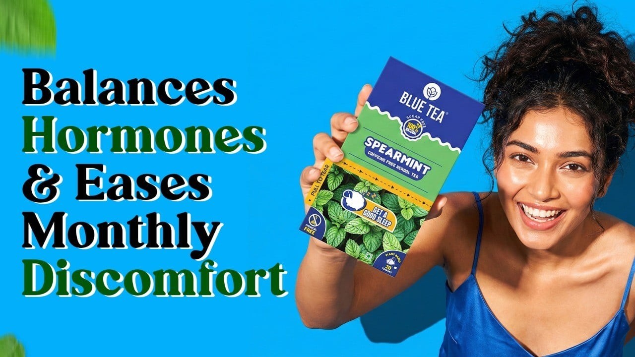 Blue Tea Spearmint Herbal Infusion