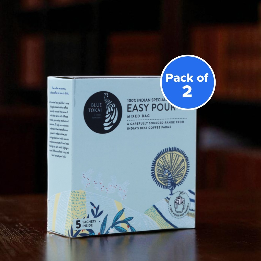 Blue Tokai Easy Pour Mixed Coffee Bags (Light to Dark Roast)