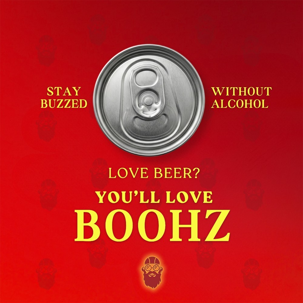 BOOHZ 100% Buzz Non-Alcoholic Beer