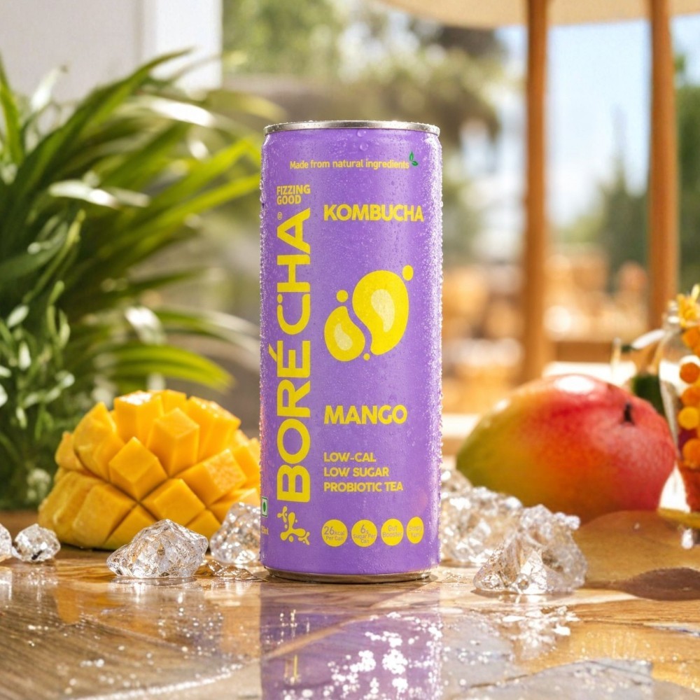 Borecha Mango Probiotic Kombucha