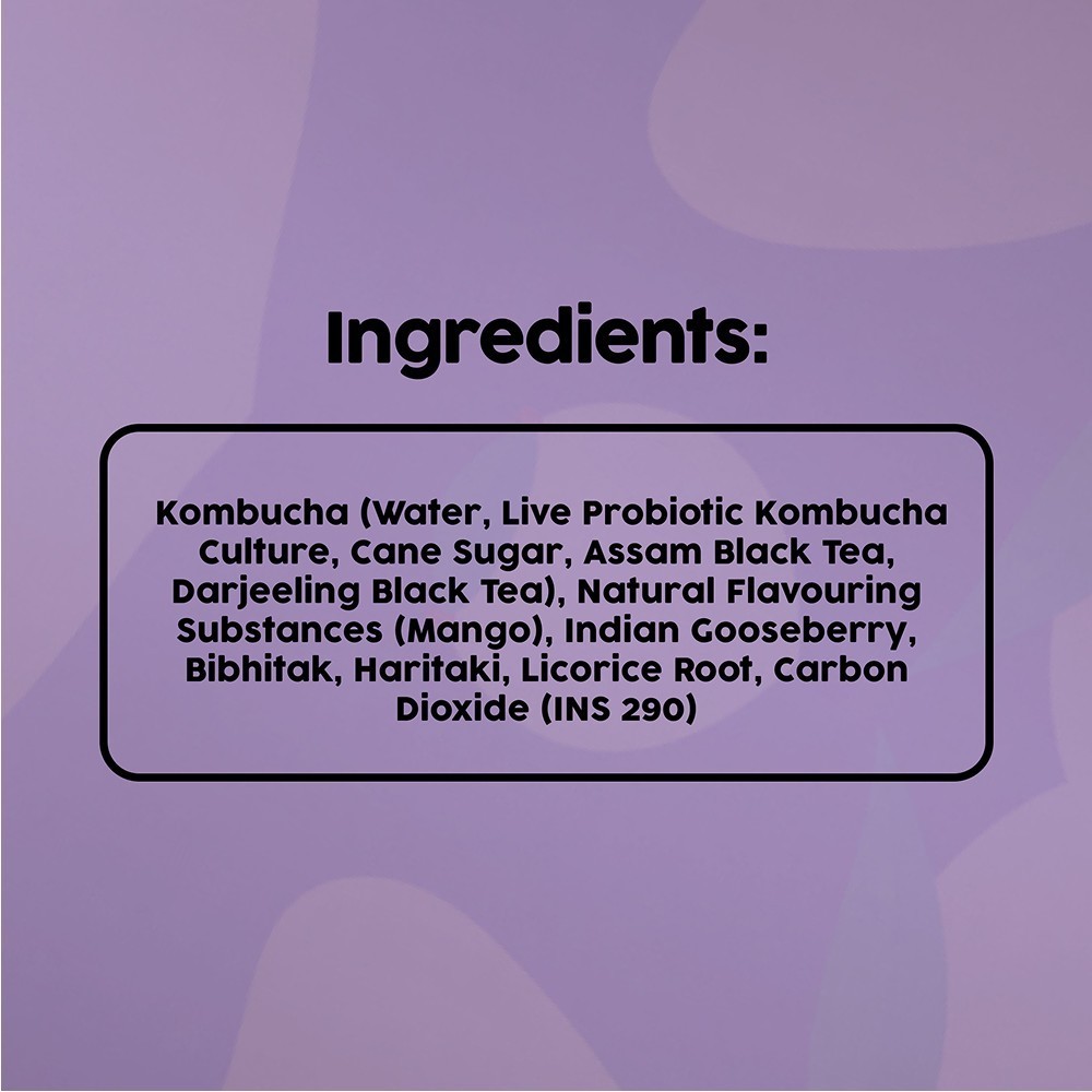 Borecha Mango Probiotic Kombucha