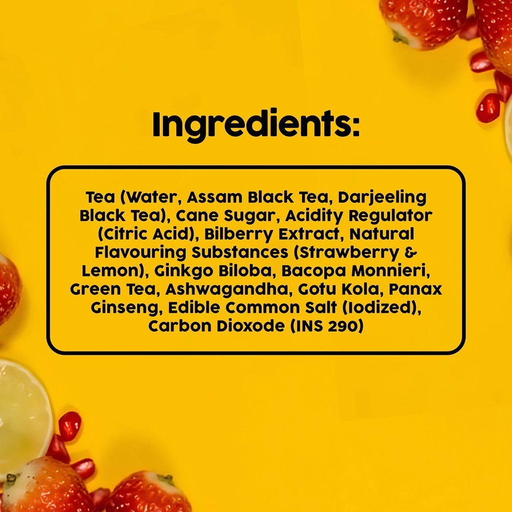Borecha Strawberry Lemon Sparkling Iced Tea