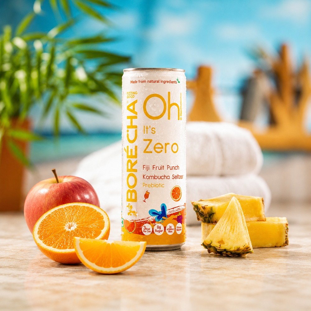 Borecha Zero Sugar Fiji Fruit Punch Kombucha