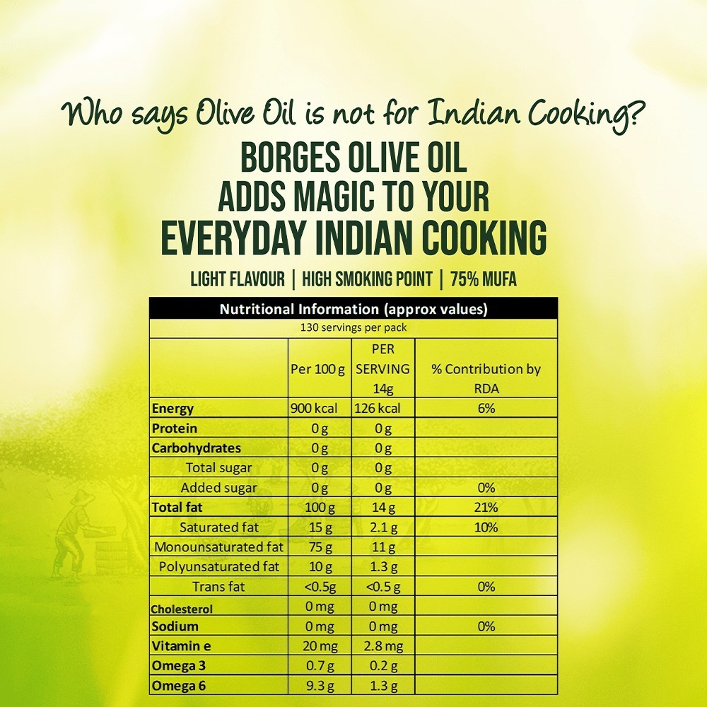 Borges Extra Light Olive Oil for Indian Cooking