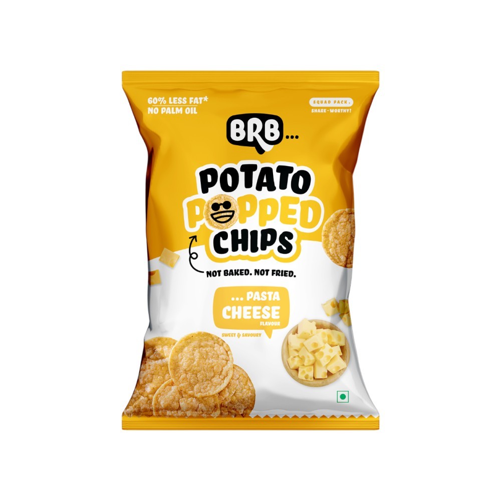 BRB Potato Popped Chips (Pasta Cheese Flavour)