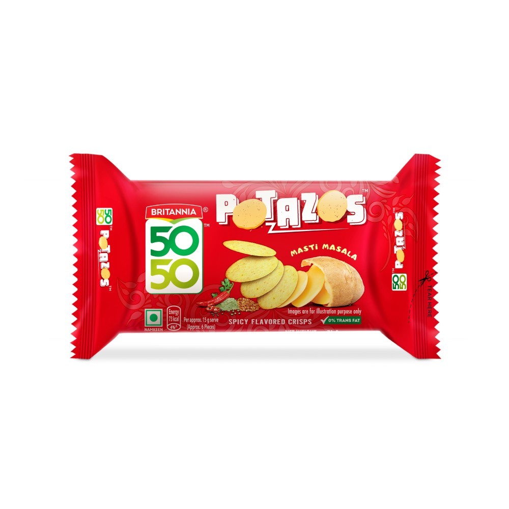 Britannia 5050 Potazos Masti Masala Potato Biscuit
