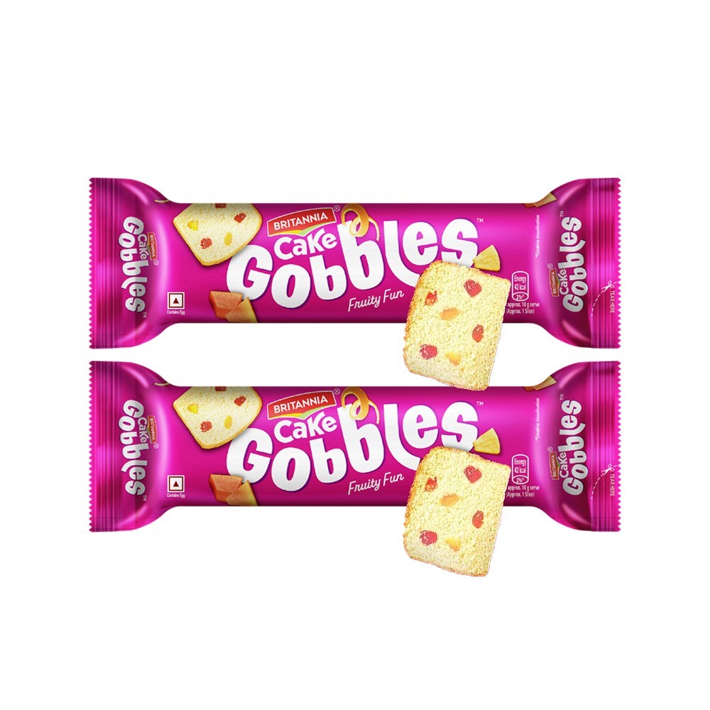 Britannia Gobbles Fruit Slice Cake