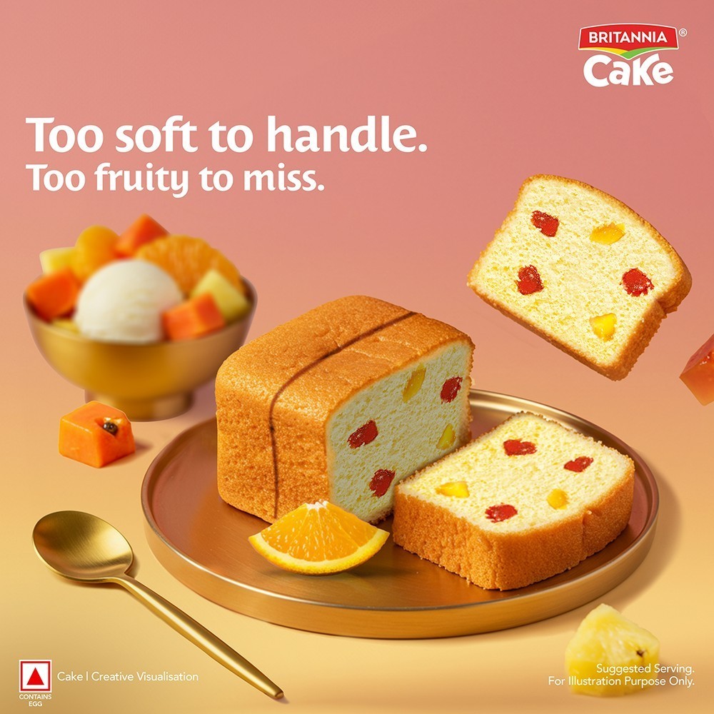 Britannia Gobbles Fruit Slice Cake