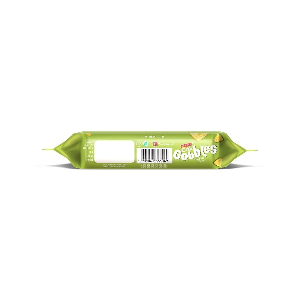 Britannia Gobbles Pineapple Plunge Slice Cake