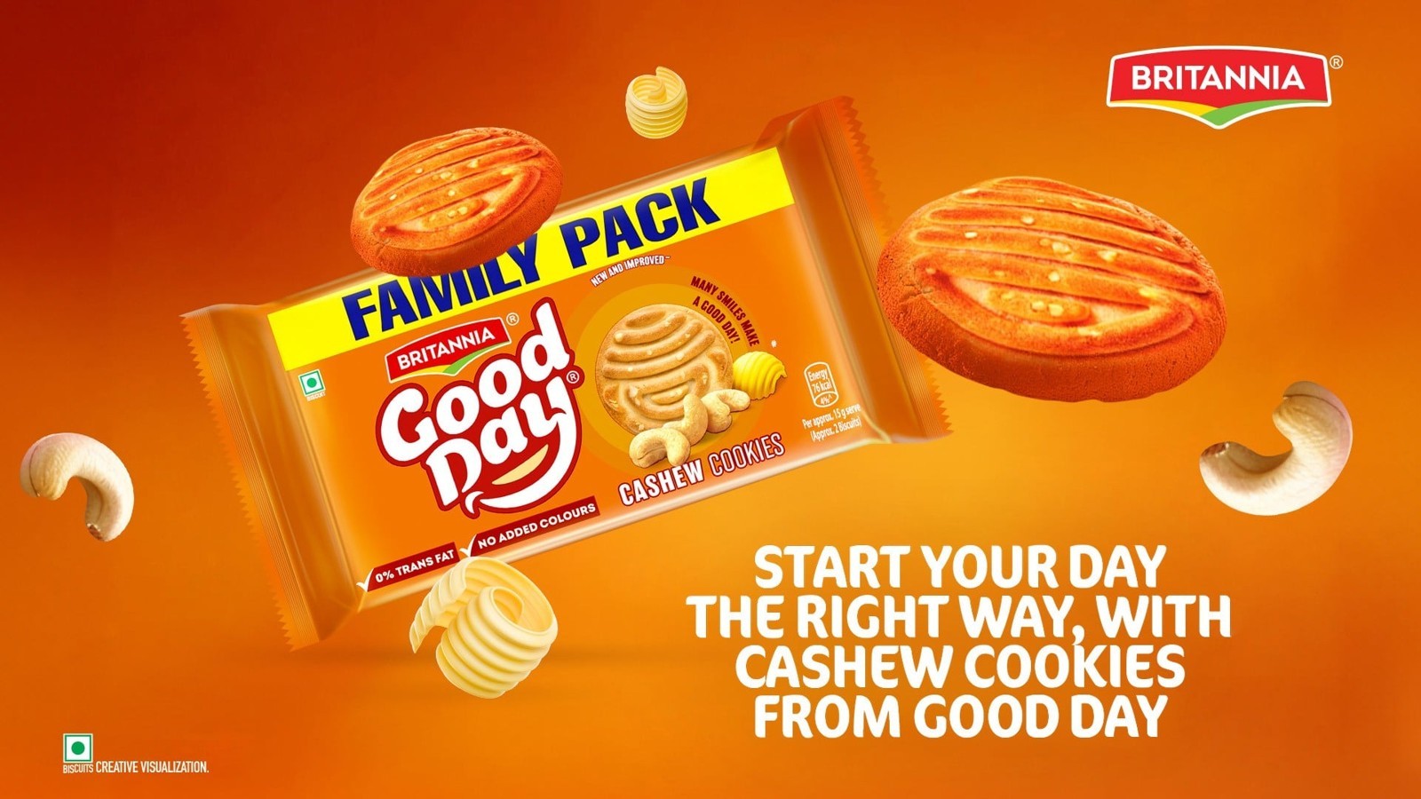 Britannia Good Day Cashew Cookies Family Pack