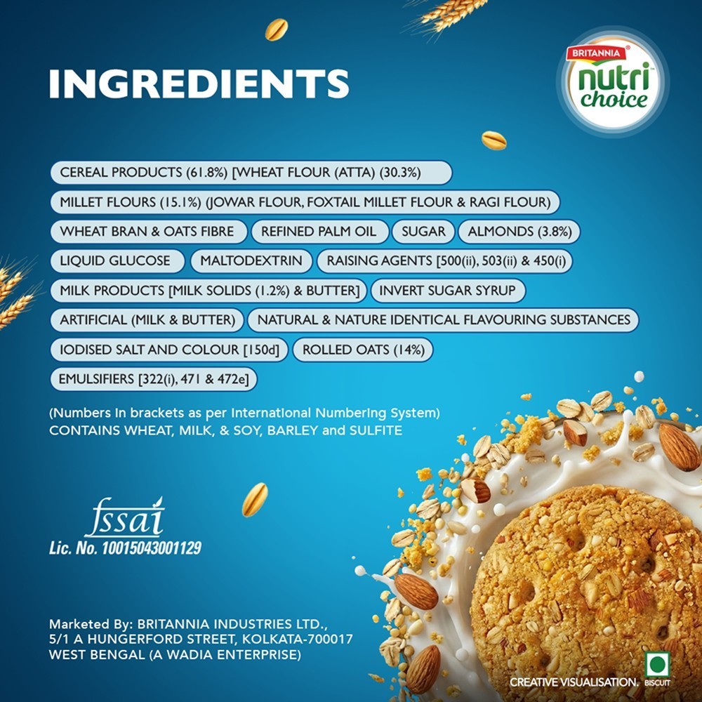 Britannia NutriChoice Oats Milk Biscuits