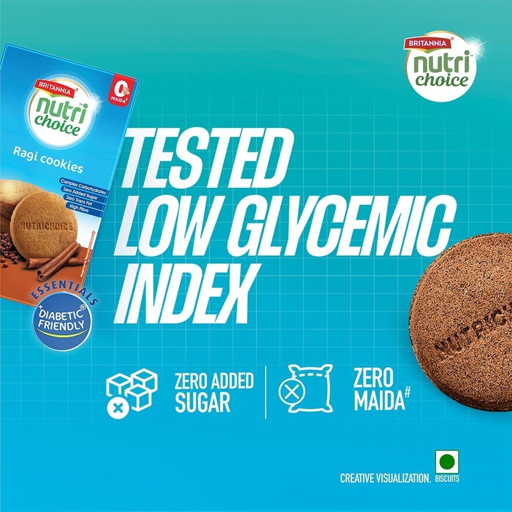 Britannia NutriChoice Ragi Cookies (Diabetic Friendly)