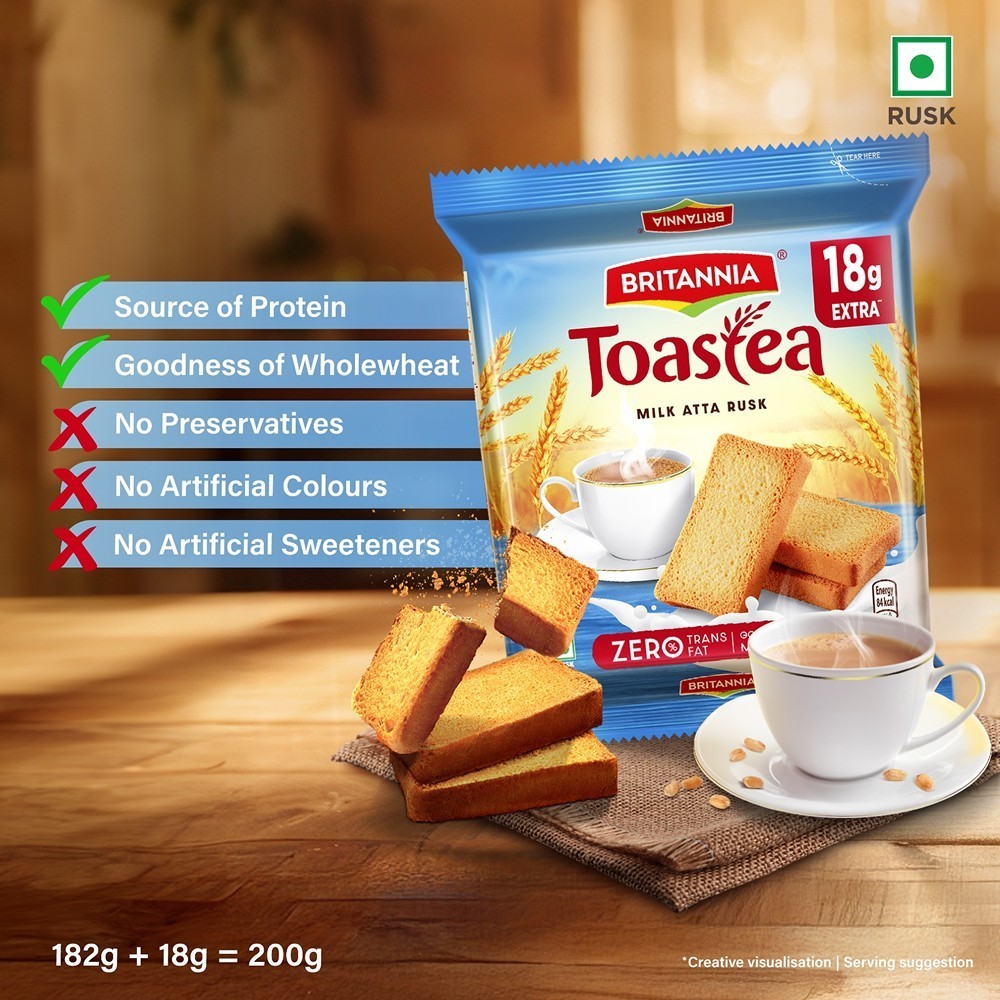 Britannia Toastea Milk Atta Rusk
