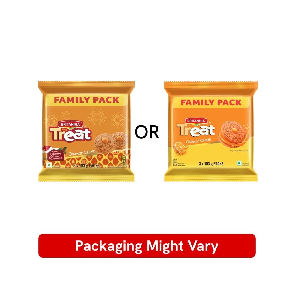 Britannia Treat Orange Creme Biscuits