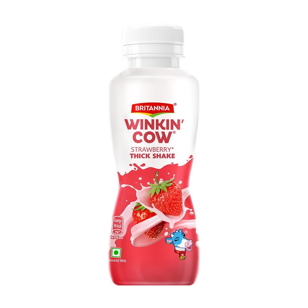 Britannia Winkin Cow Strawberry Thick Milkshake
