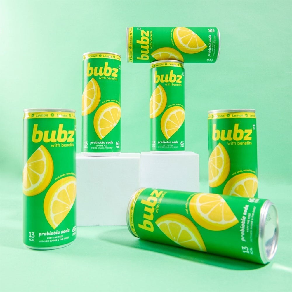 Bubz Lemon Prebiotic Soda