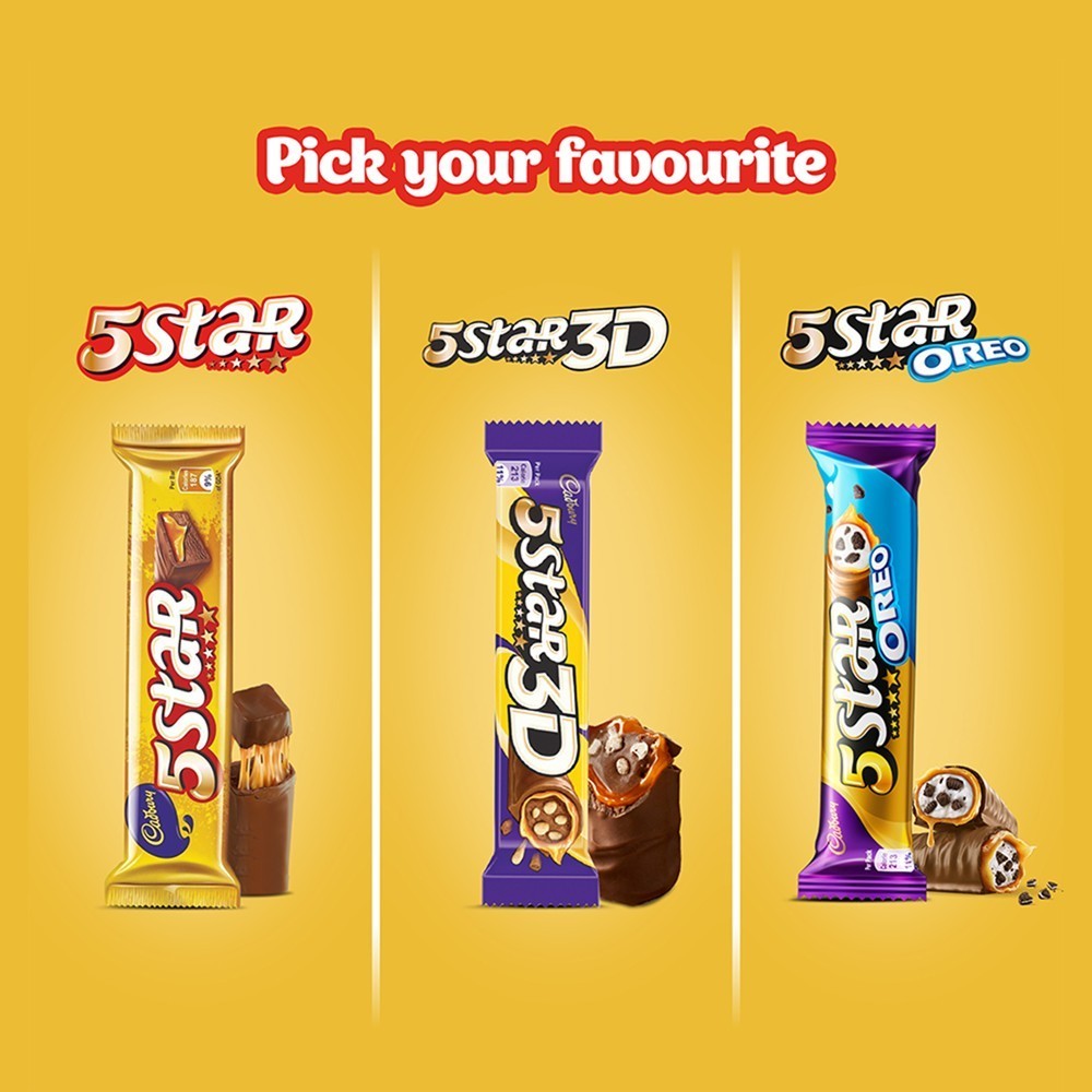 Cadbury 5 Star 3D Chocolatey Bar