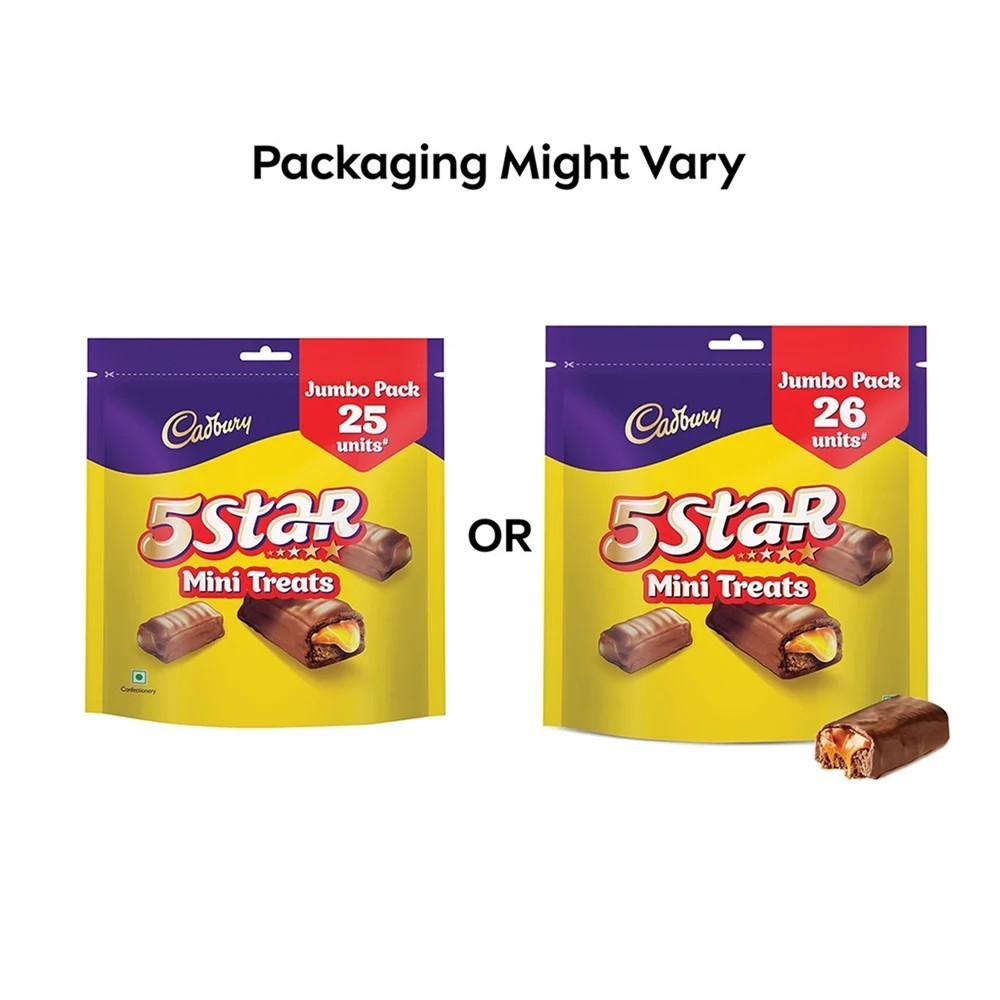 Cadbury 5 Star Mini Treats Filled Bar Chocolate Pack