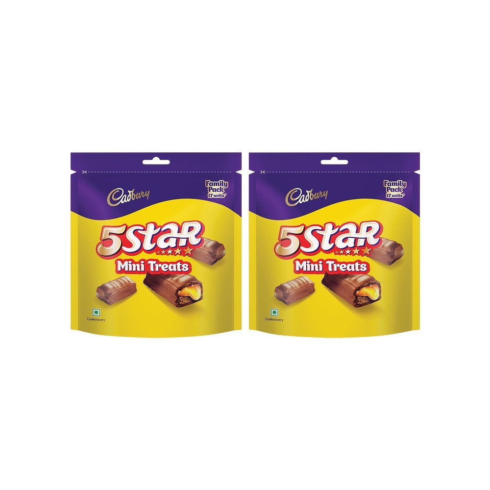 Cadbury 5 Star Mini Treats Filled Bar Chocolate Pack