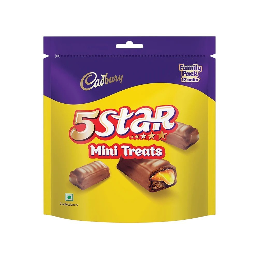 Cadbury 5 Star Mini Treats Filled Bar Chocolate Pack