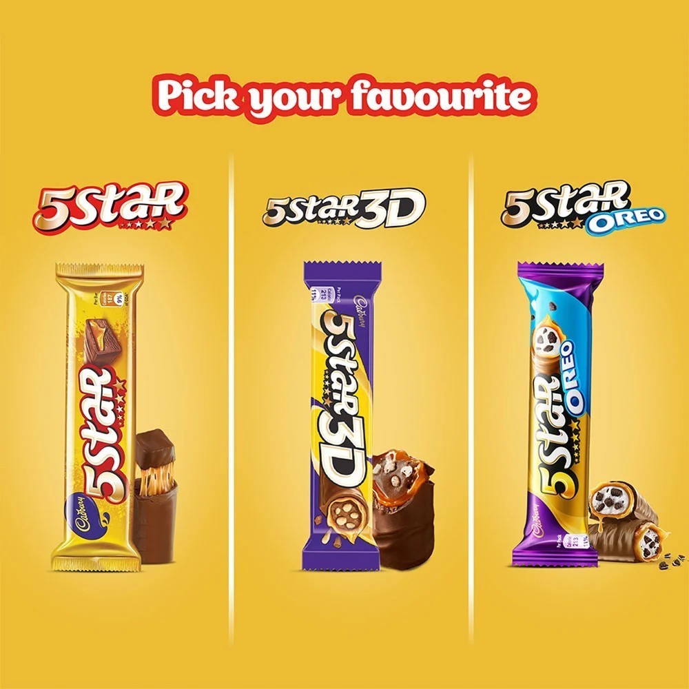 Cadbury 5 Star Oreo Chocolatey Bar