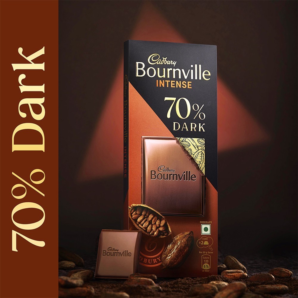 Cadbury Bournville 70% Dark Dark Chocolate Bar