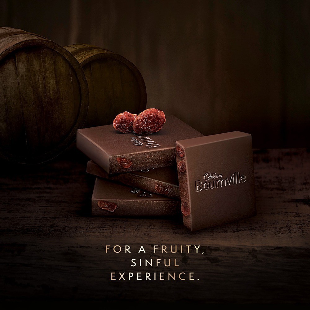 Cadbury Bournville Rum & Raisin Dark Chocolate Bar