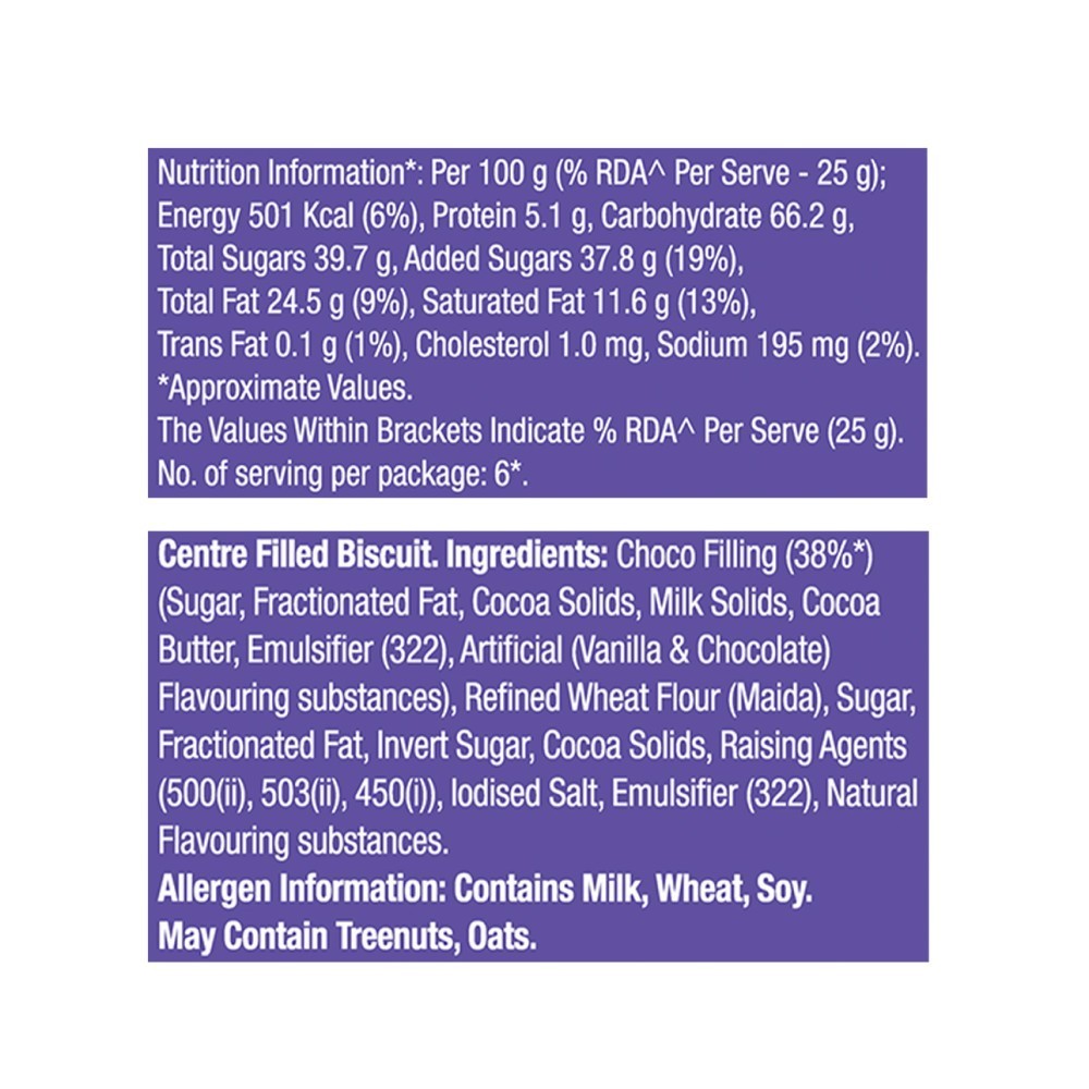 Cadbury Chocobakes Choc-Filled Cookies