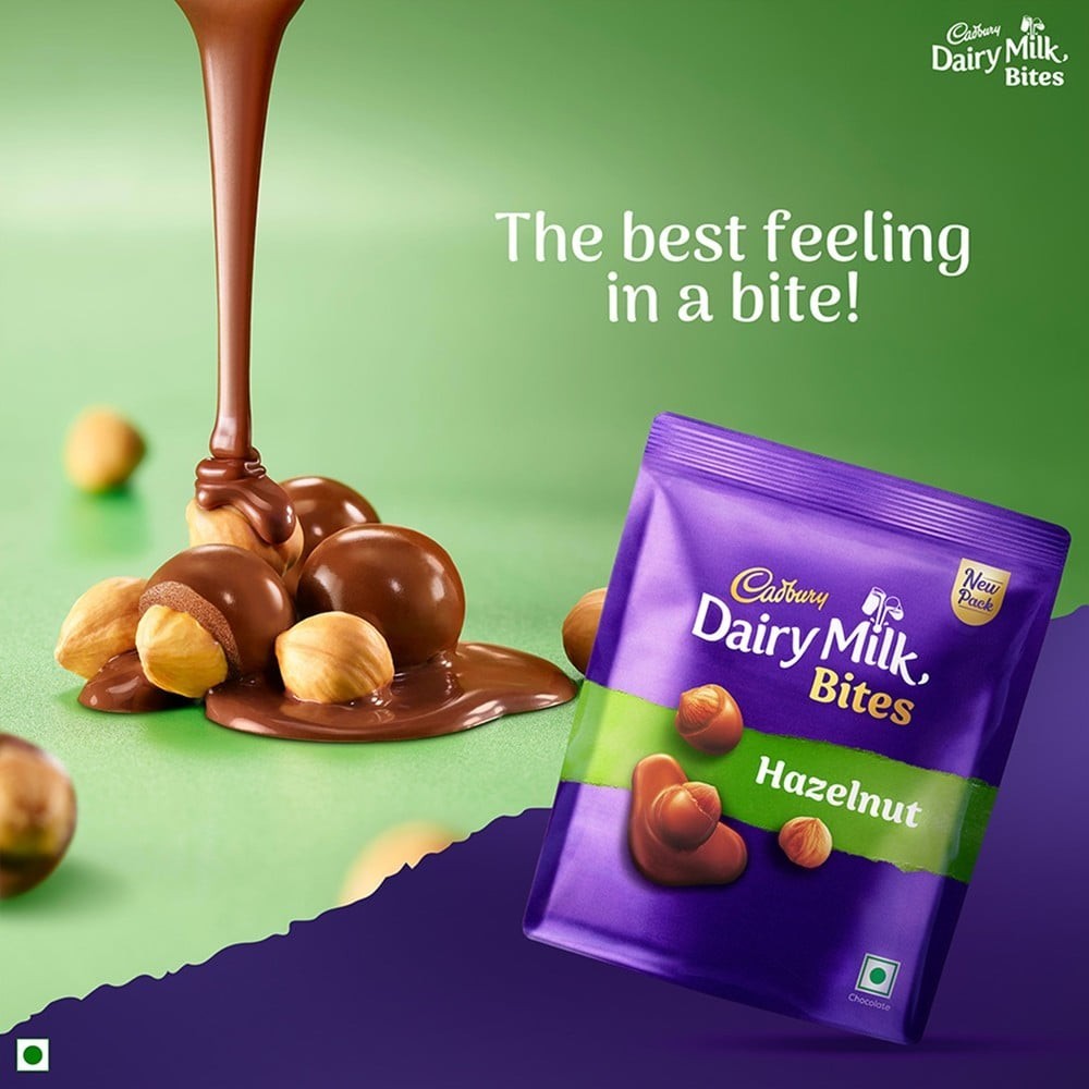 Cadbury Dairy Milk Bites Shaped Chocolate Pack - Hazelnut
