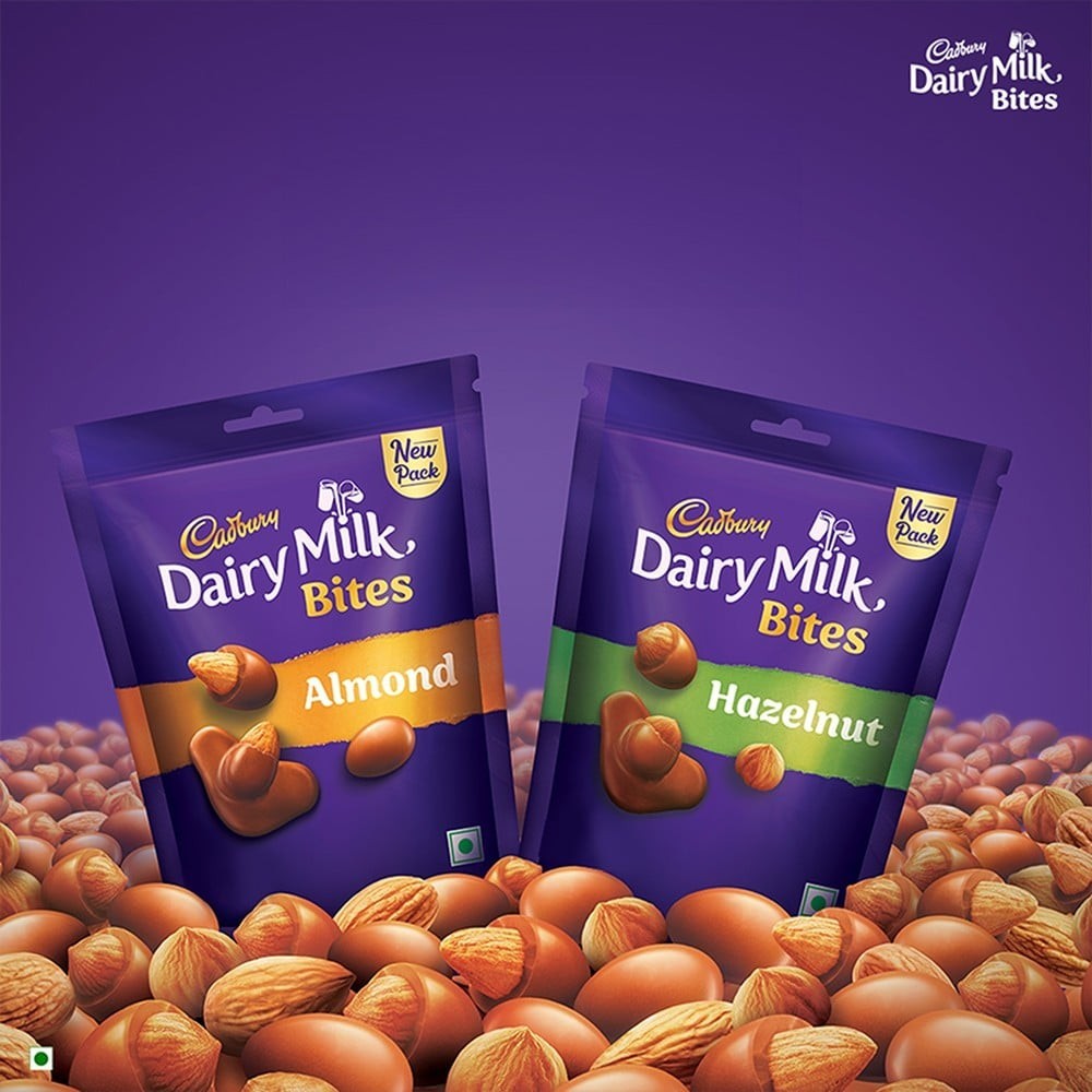 Cadbury Dairy Milk Bites Shaped Chocolate Pack - Hazelnut