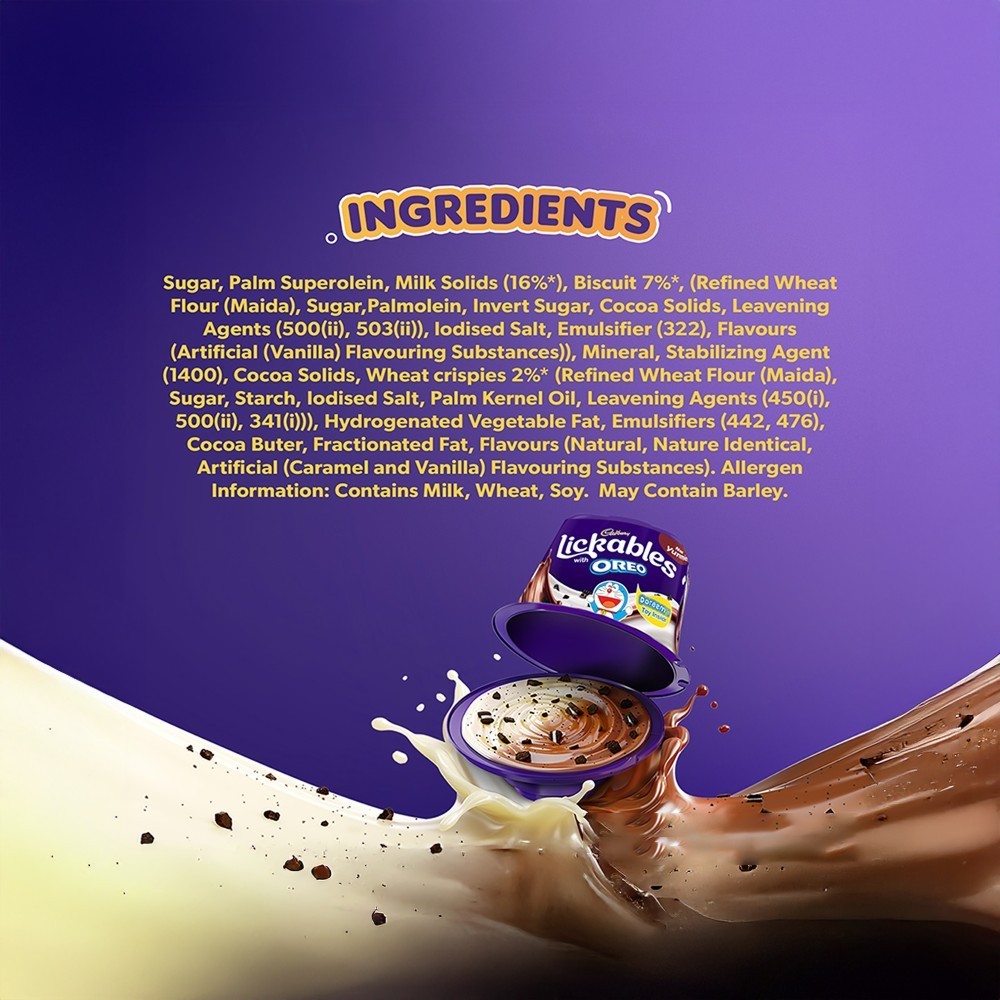 Cadbury Dairy Milk Lickables Shaped Chocolates with Oreo Chunks