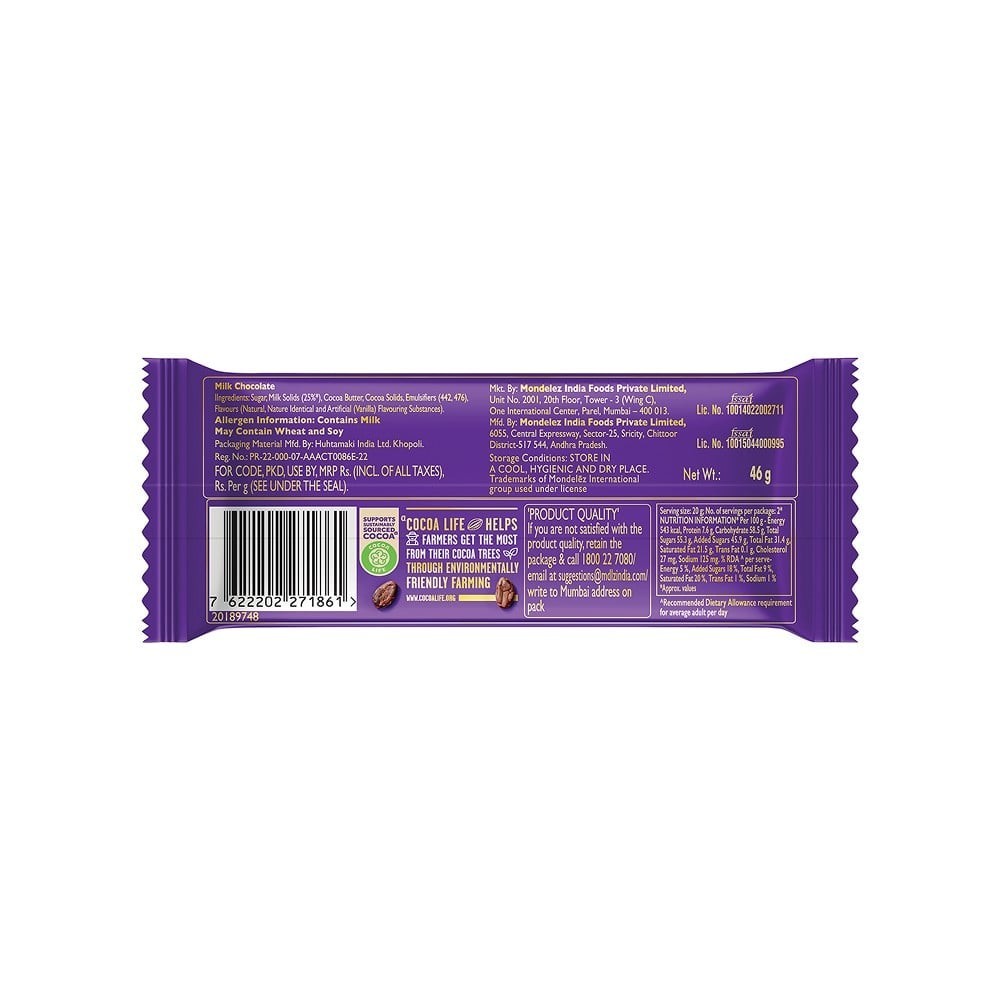 Cadbury Dairy Milk Silk Bubbly Milk Chocolate Bar