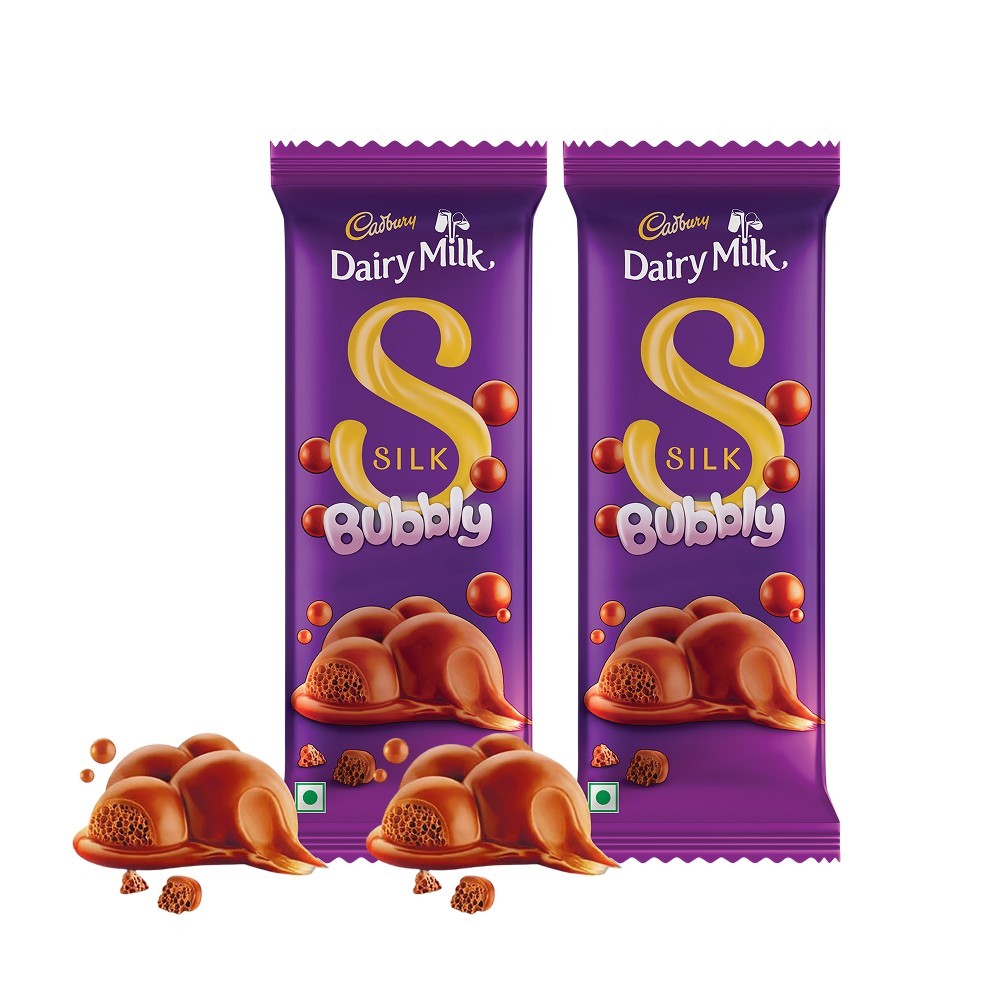 Cadbury Dairy Milk Silk Bubbly Milk Chocolate Bar