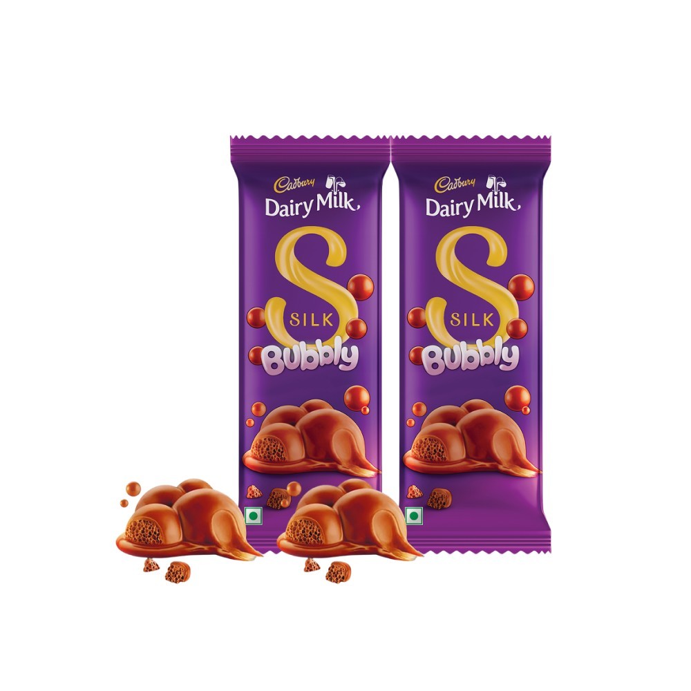 Cadbury Dairy Milk Silk Bubbly Milk Chocolate Bar